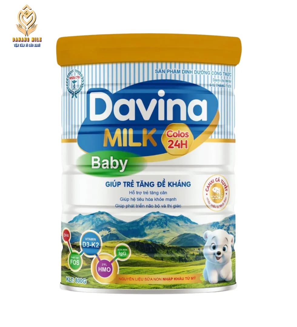 Davina milk Baby từ 0 đến 12 tháng tuổi