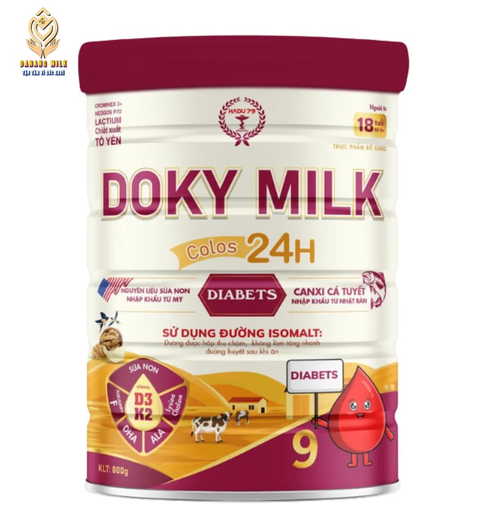 Doky milk Diabets  chế độ ăn đặc biệt 