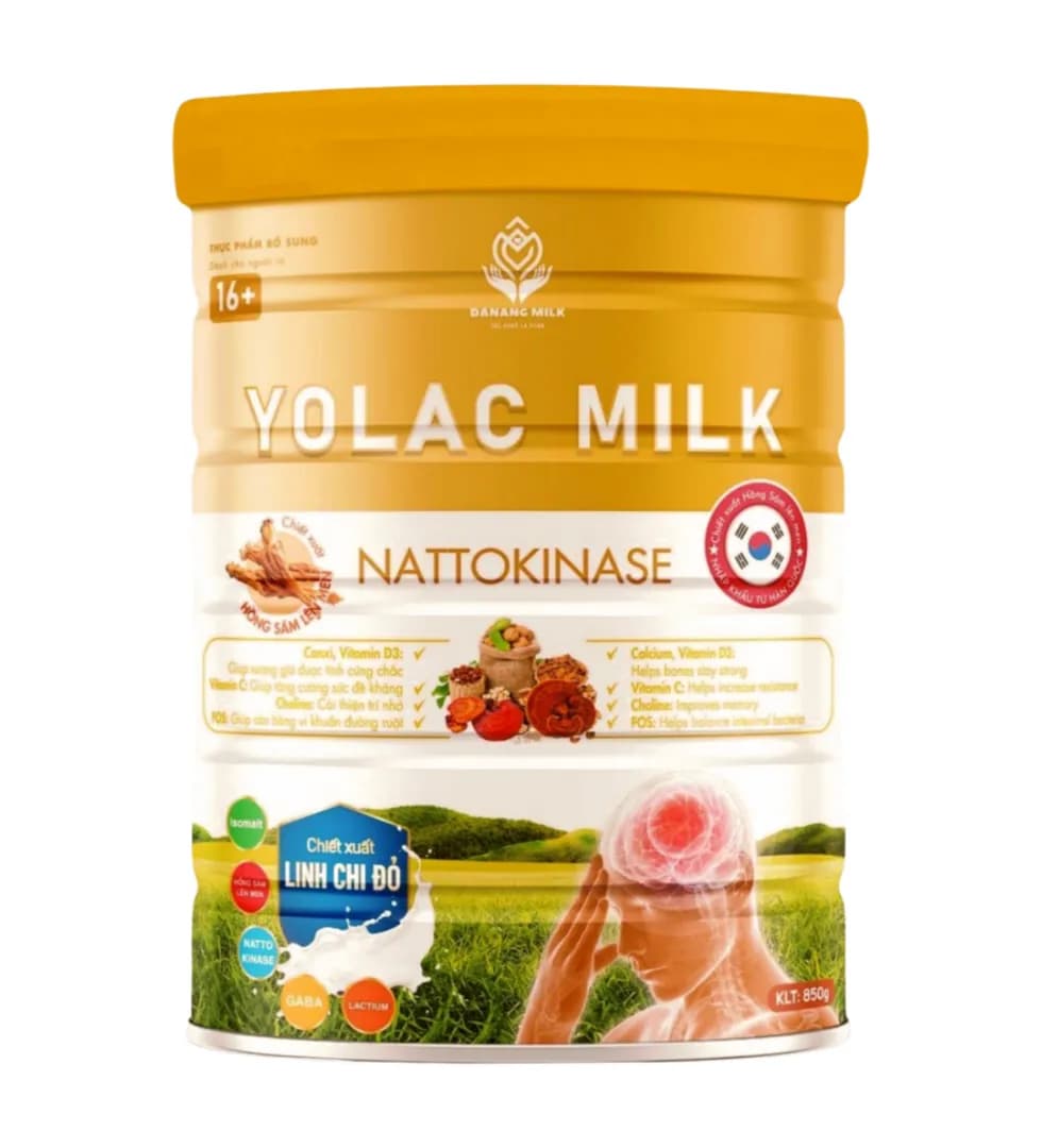 Yolac milk Nattokinat  chế độ ăn đặc biệt