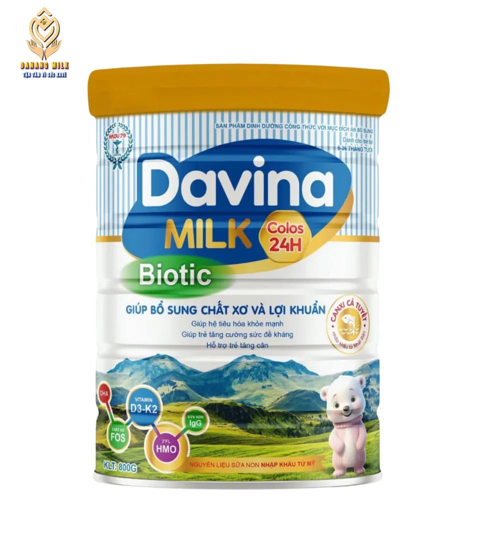 Davina milk Biotic từ 6 đến 36 tháng tuổi 