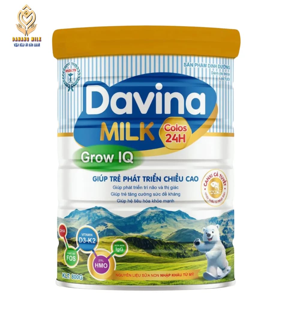 Davina milk Grow  từ 1 đến 15 tuổi 