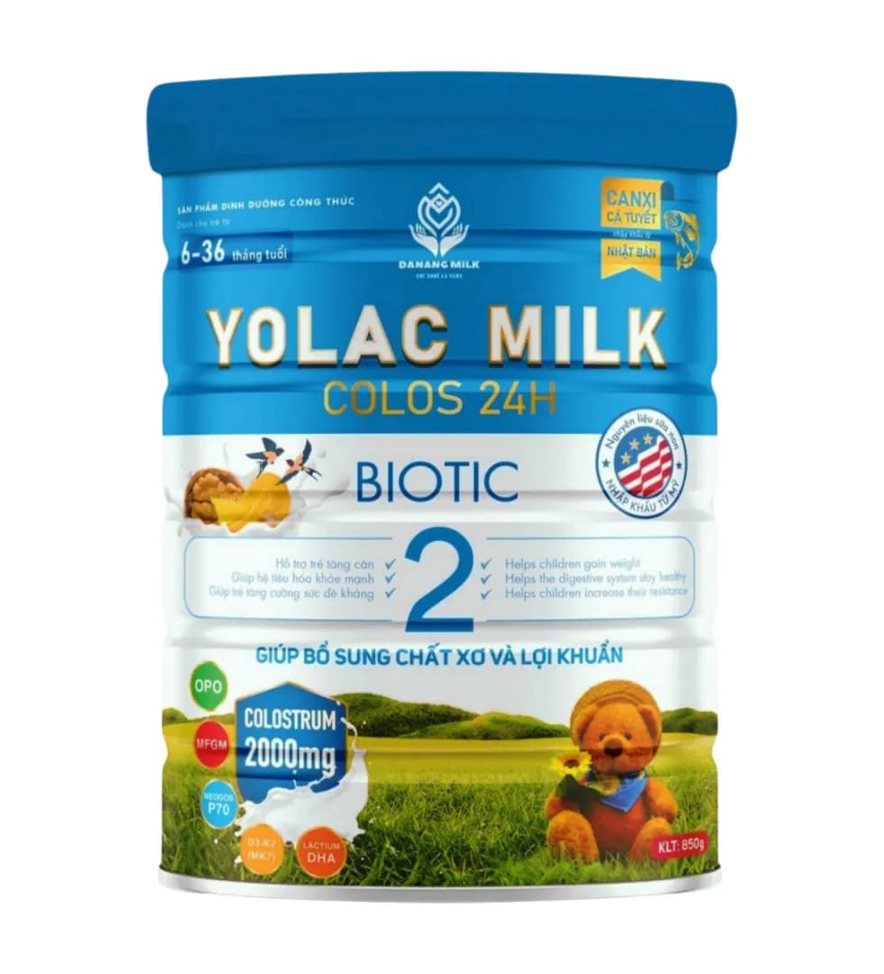 Yolac milk Biotic từ 6 đến 36 tháng tuổi 