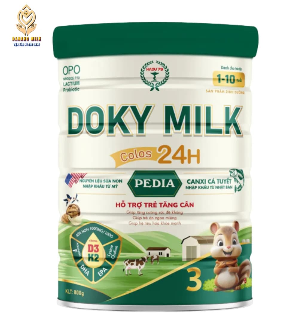 Doky milk Pedia  từ 1 đến 10 tuổi