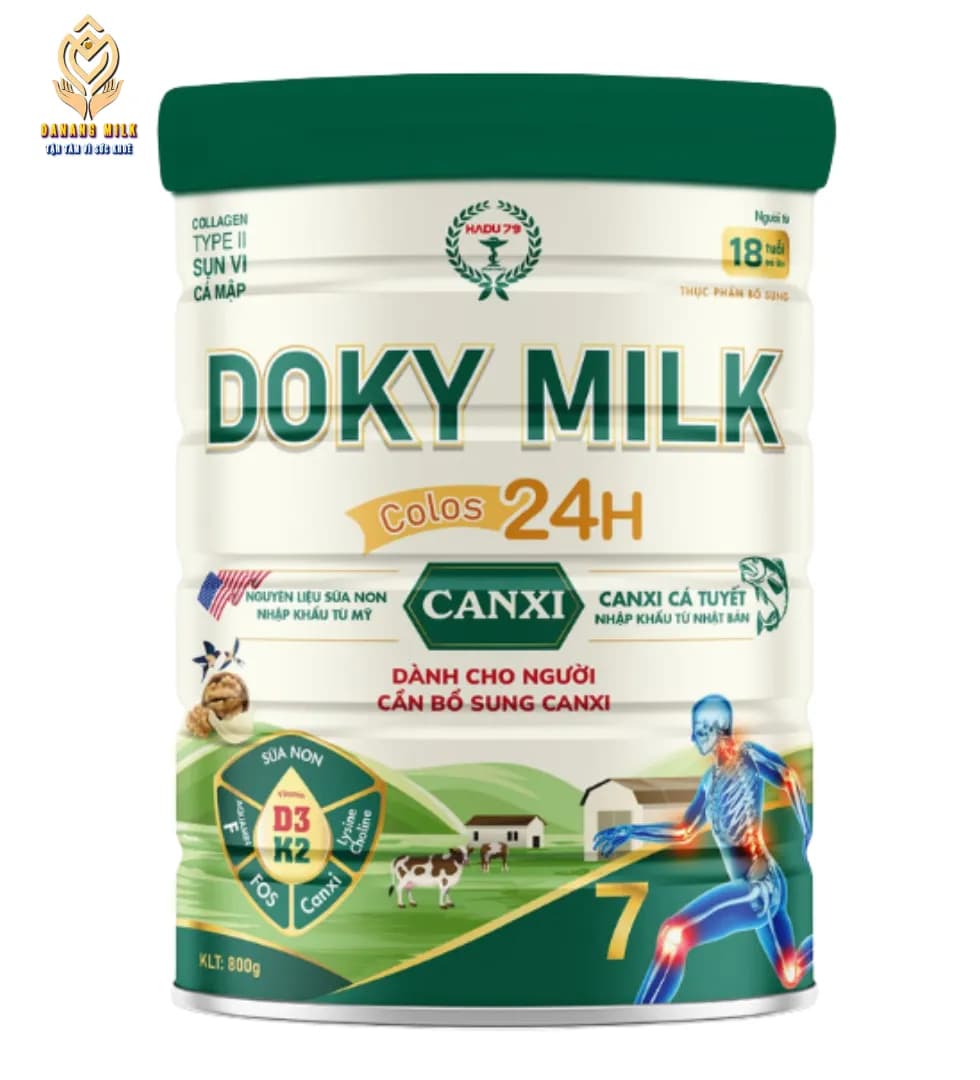 Doky milk Canxi nhóm sữa từ 16 tuổi trở lên 