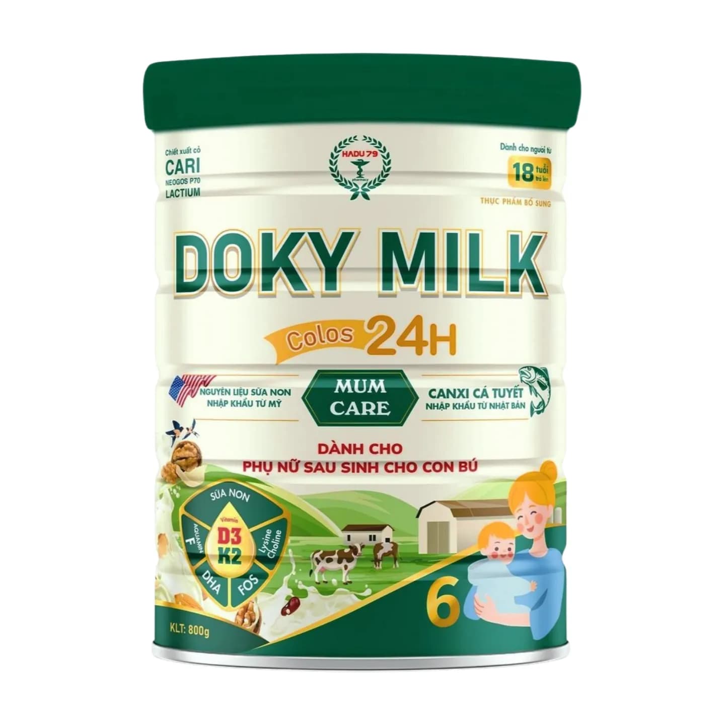 Dokymilk Mum care dành cho phụ nữ mang thai và cho con bú